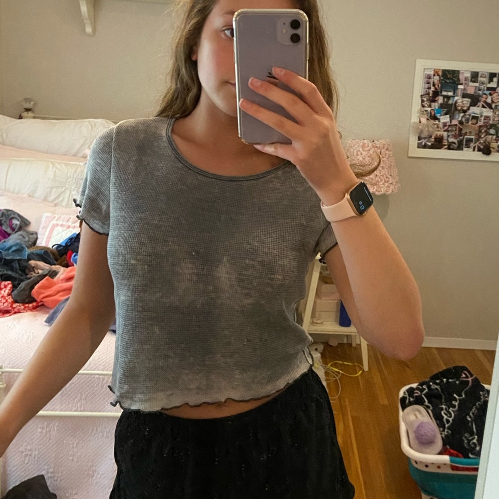 Ribbed short sleeve